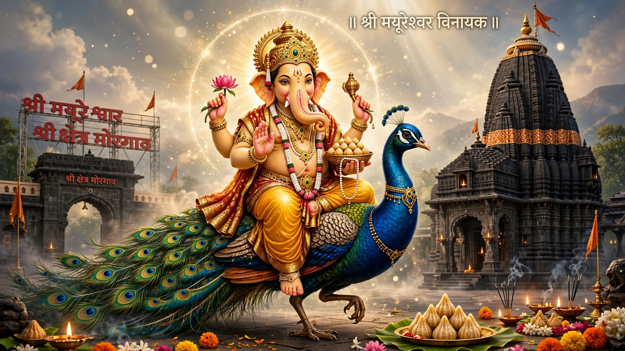 श्री मयूरेश्वर विनायक (अष्टविनायक)